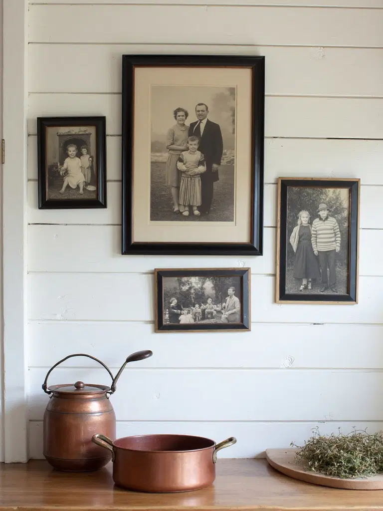 cozy farmhouse family photo gallery