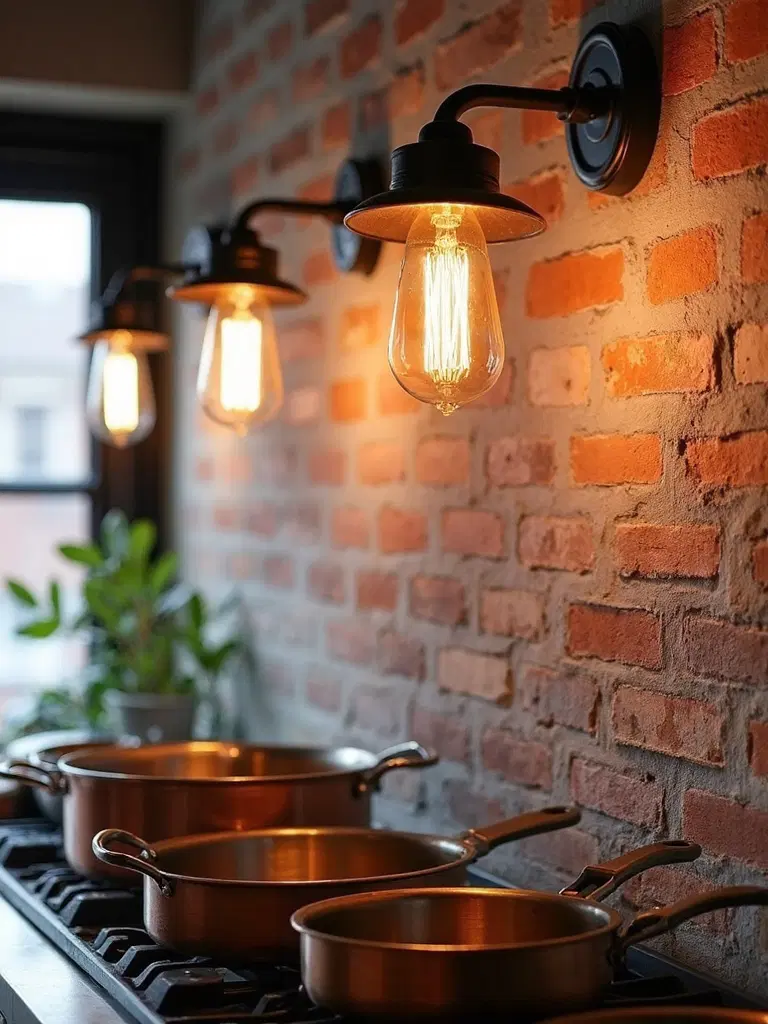 warm vintage inspired industrial wall lighting