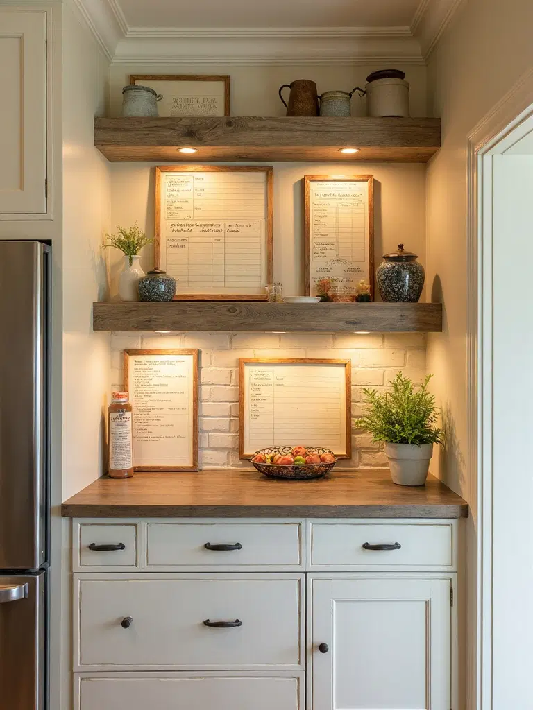 cherished family recipes wall gallery