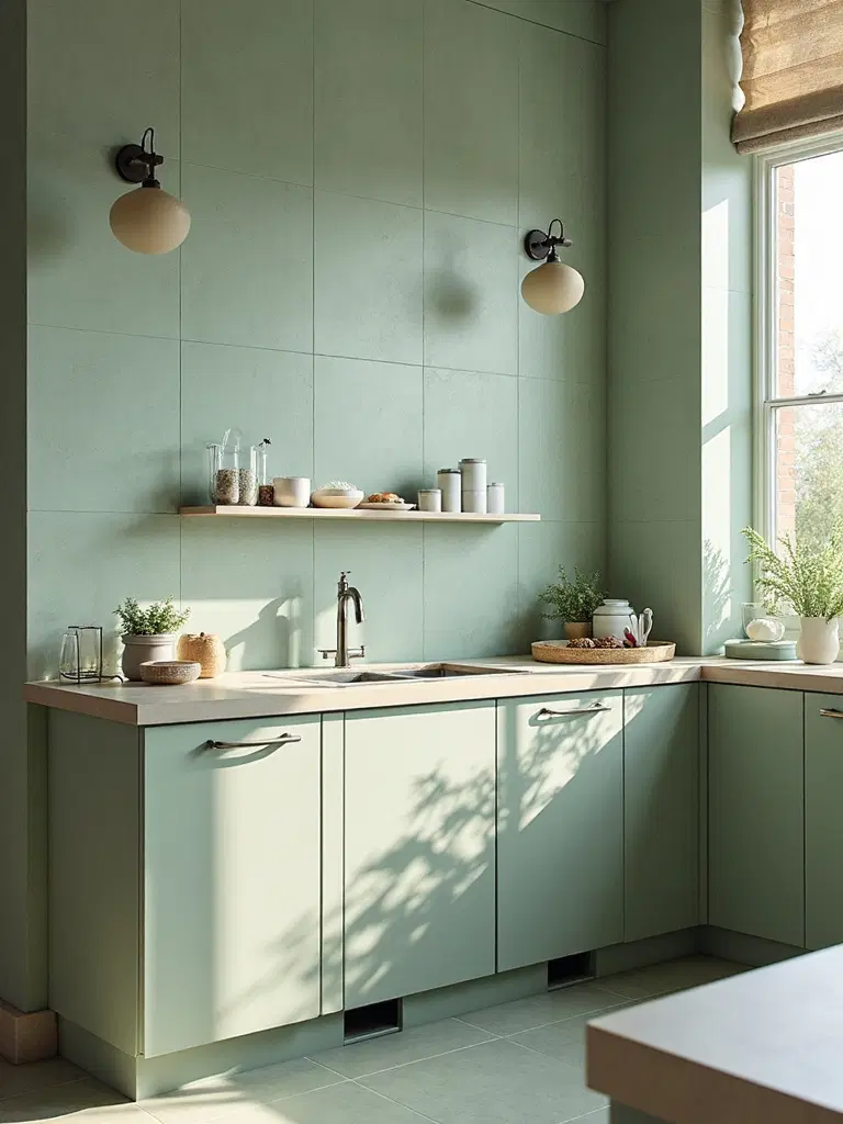 earthy natural luxurious balanced kitchen tiles
