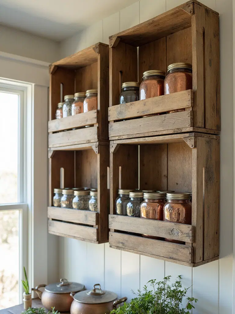 vintage crate storage ideas