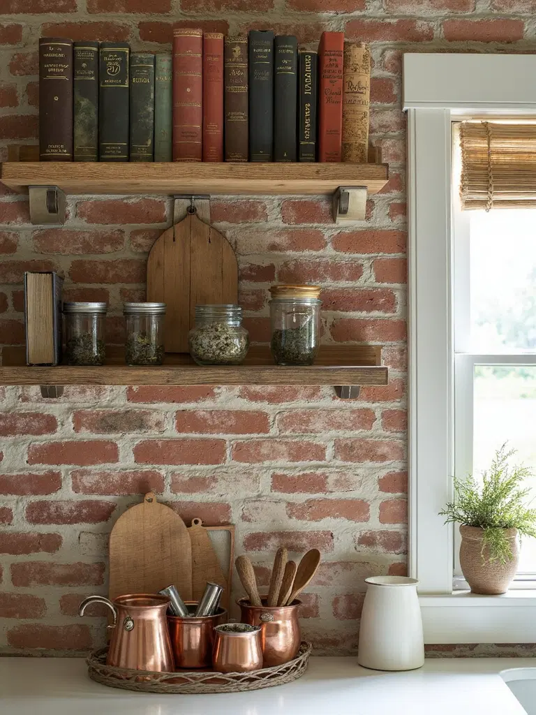 rustic cookbook display station