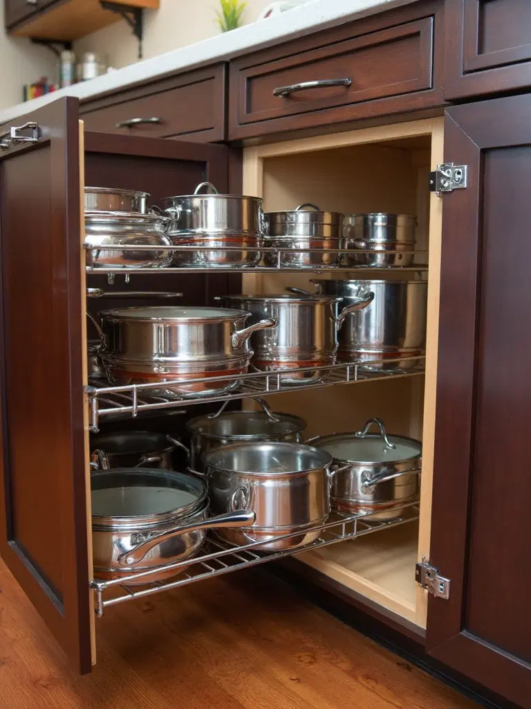 pull-out organizers for kitchen cabinets