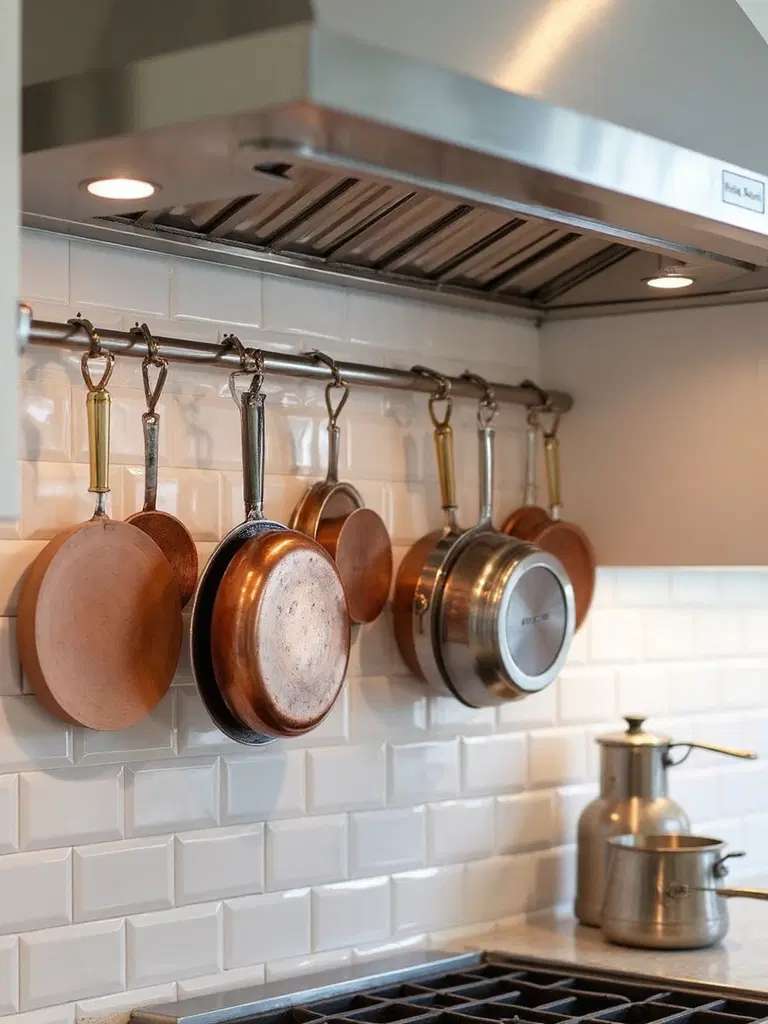backsplash rail storage system