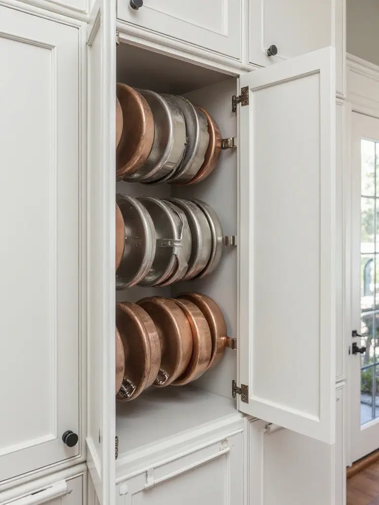 cabinet door-mounted organizers for kitchen