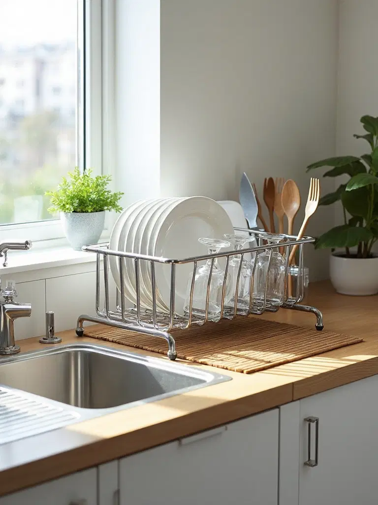 efficient organized customized dish drying station