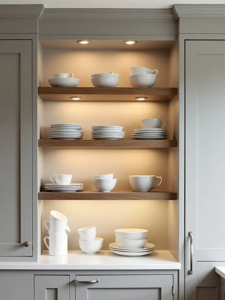 showcase dishware with dedicated display