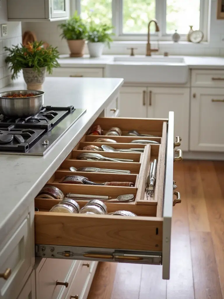 custom organized kitchen storage