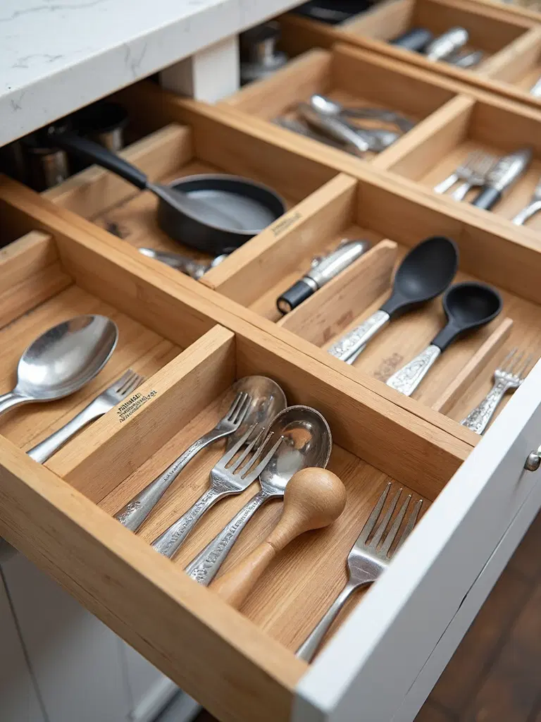 organized kitchen function zones