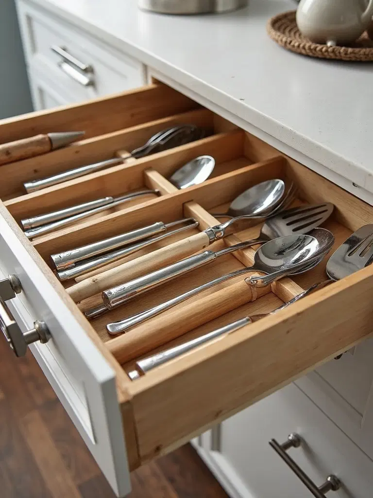 organized and accessible kitchen utensils