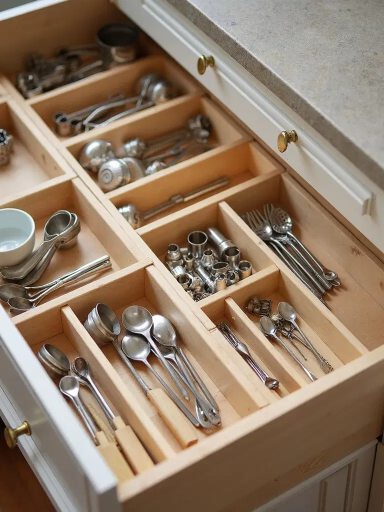 organized kitchen baking supplies
