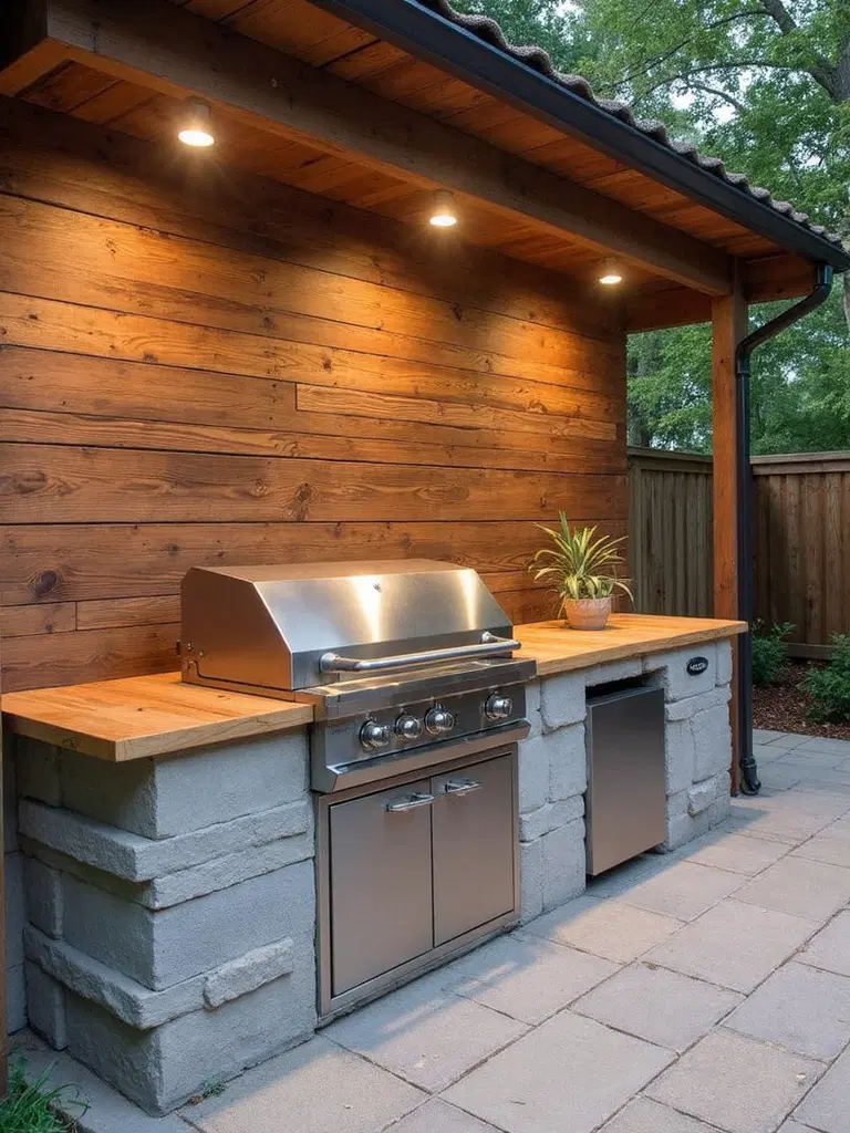 durable weather-resistant grilling station