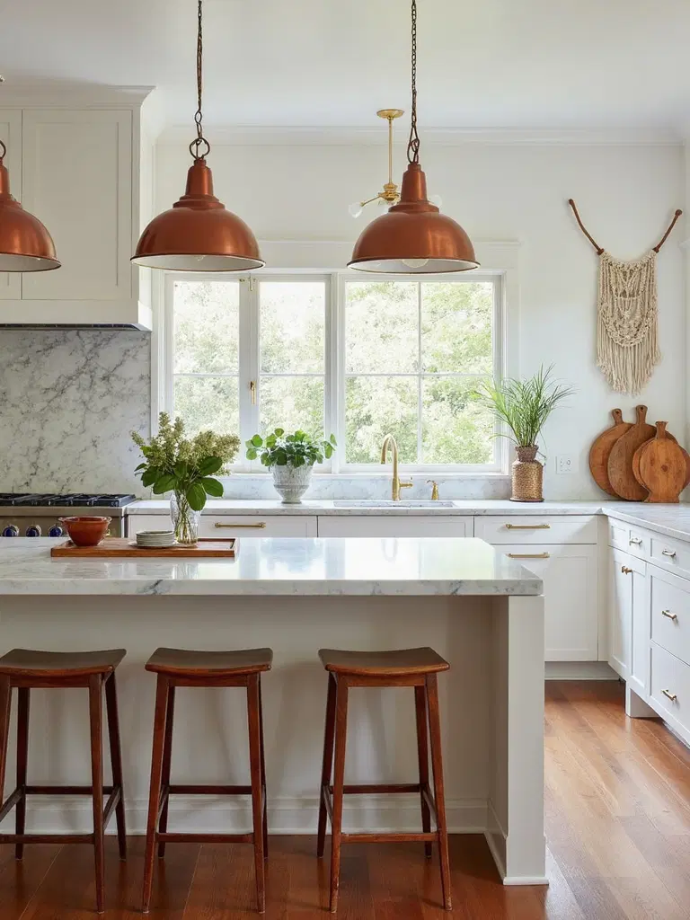 blend modern and vintage kitchen design