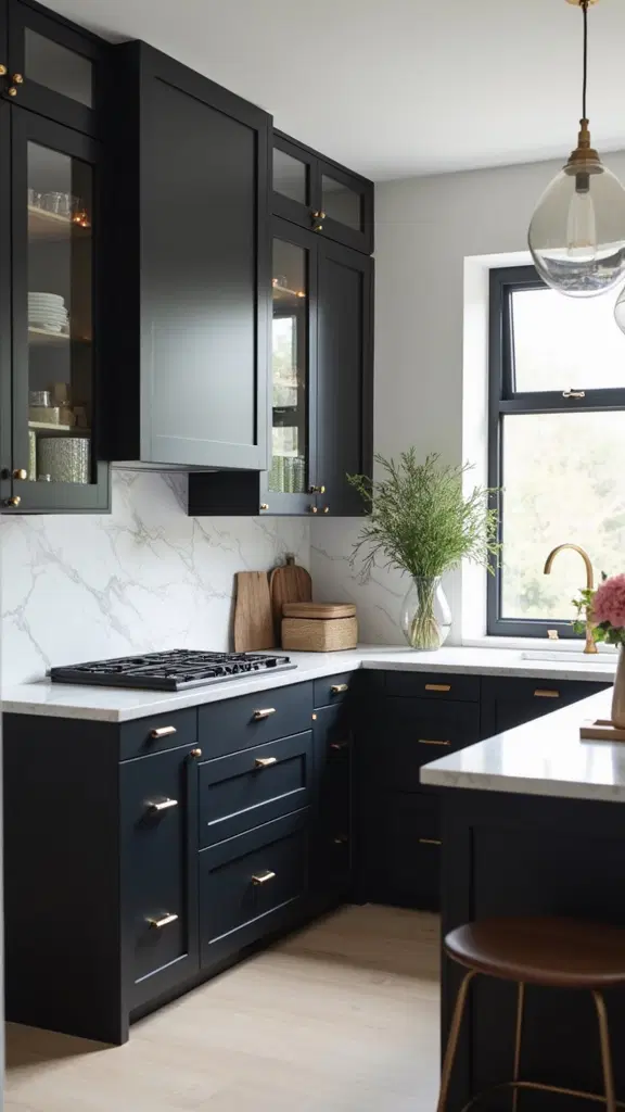 bold black and brass