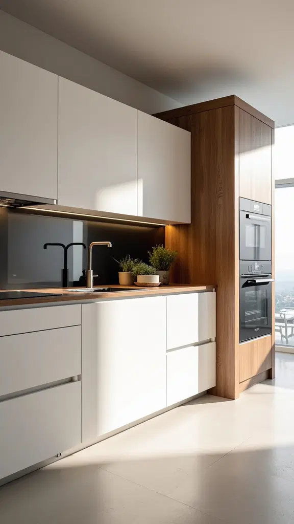 natural wood kitchen accents