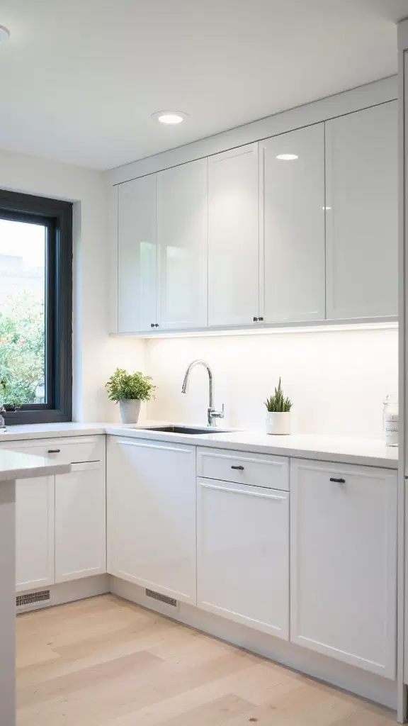 high gloss kitchen cabinets