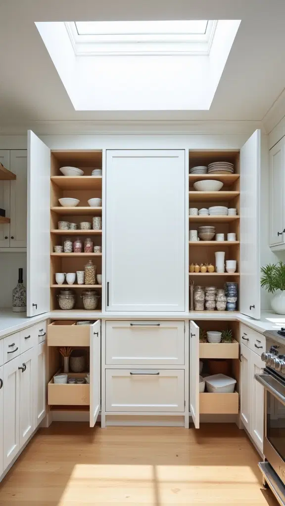 hidden kitchen storage solutions