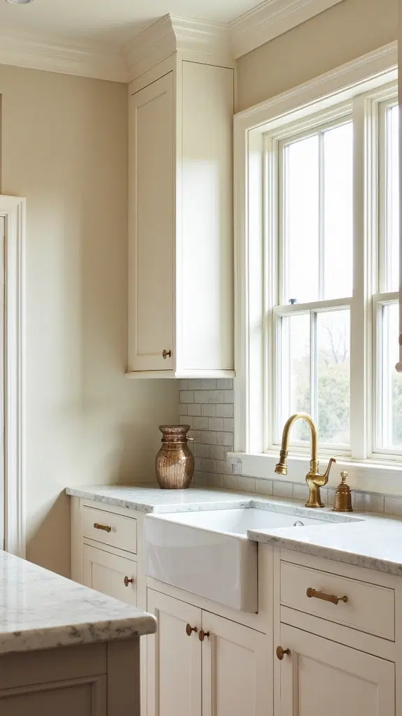 soft neutral kitchen color schemes