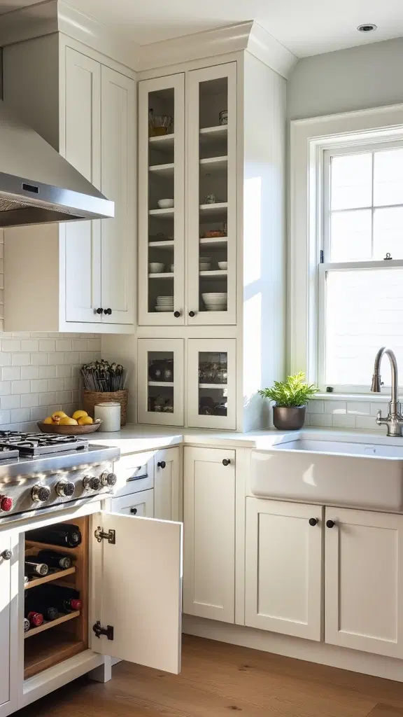 custom built-in kitchen cabinetry