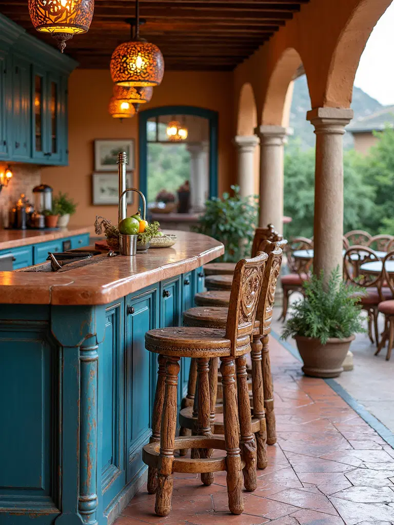 artisan wooden furniture accents