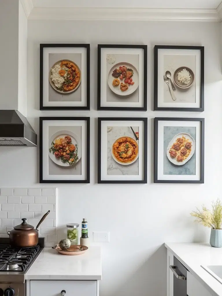 cherished recipes gallery wall