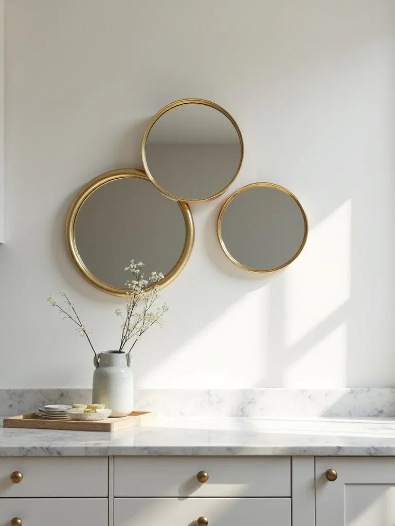 mirrors enhance kitchen aesthetics