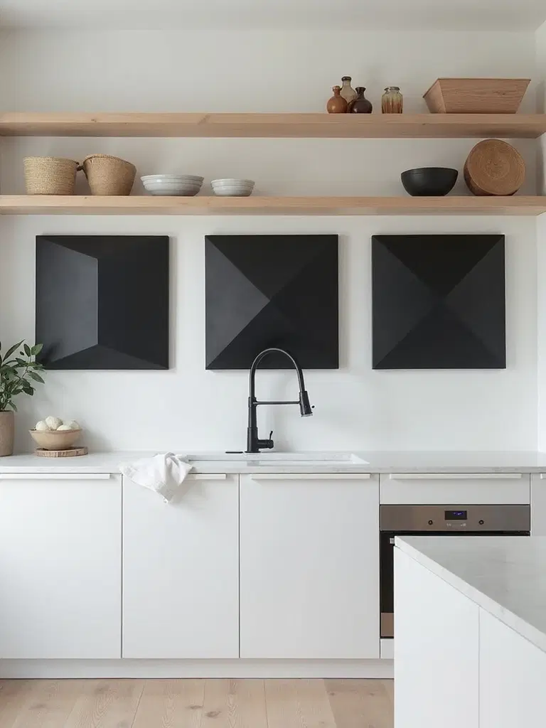 bold typography kitchen decor