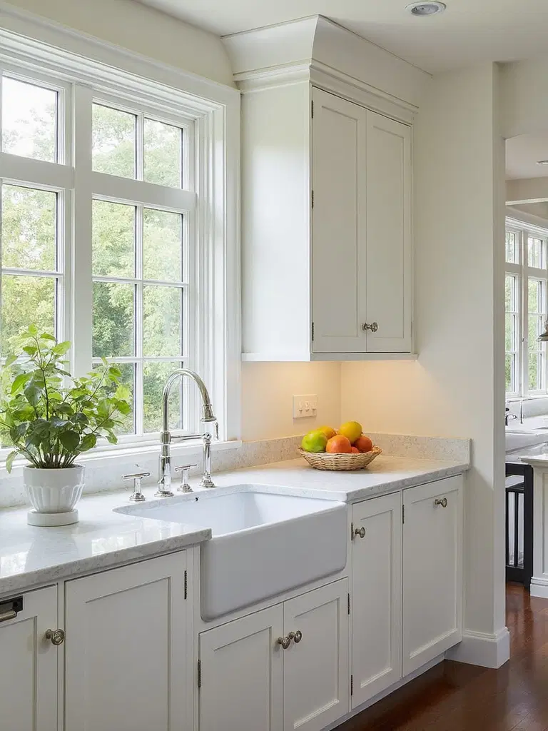 heritage style cabinet details farmhouse kitchen
