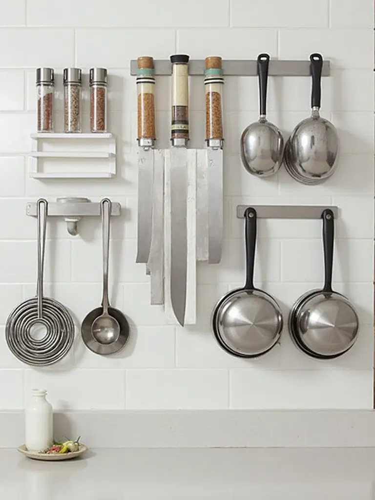 magnetic storage for pantry essentials