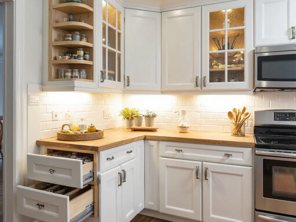 efficient streamlined customizable kitchen cabinetry