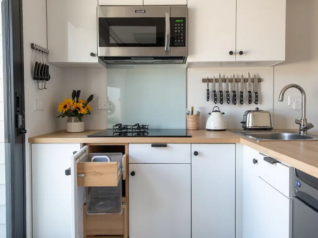 space saving appliance placement efficiency