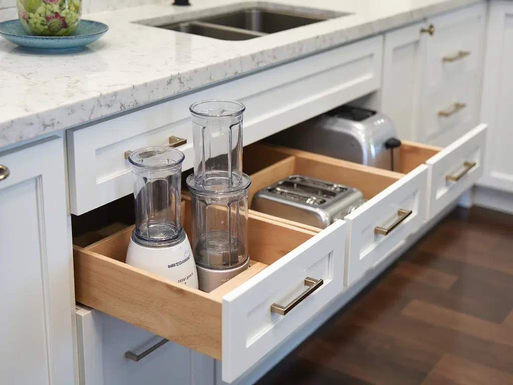 declutter kitchen with smart storage