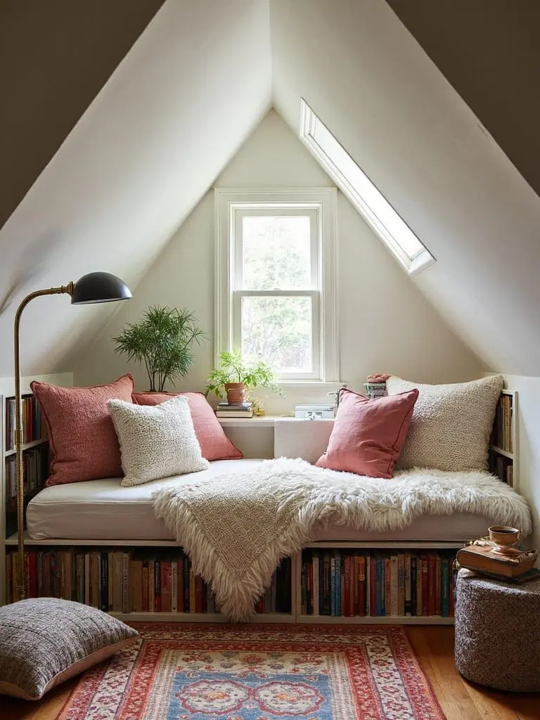 attic reading nook