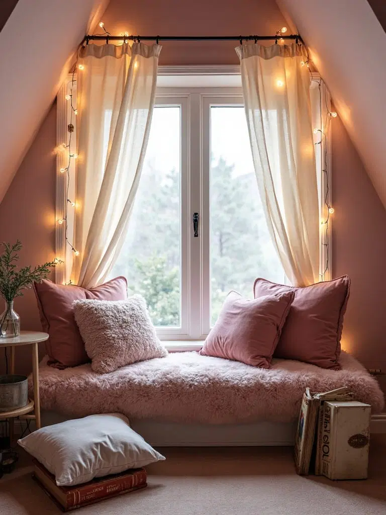 reading nook by window seat