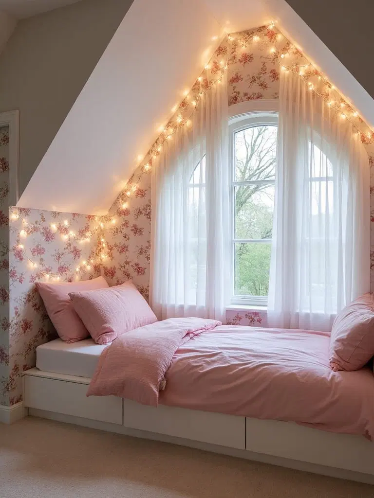 custom attic bed with storage