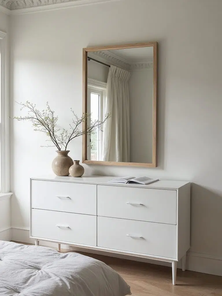 enhance depth with mirrors