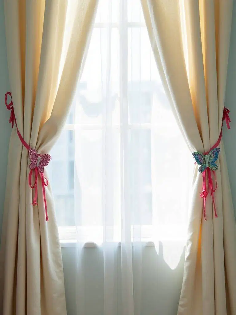 decorative curtain tiebacks