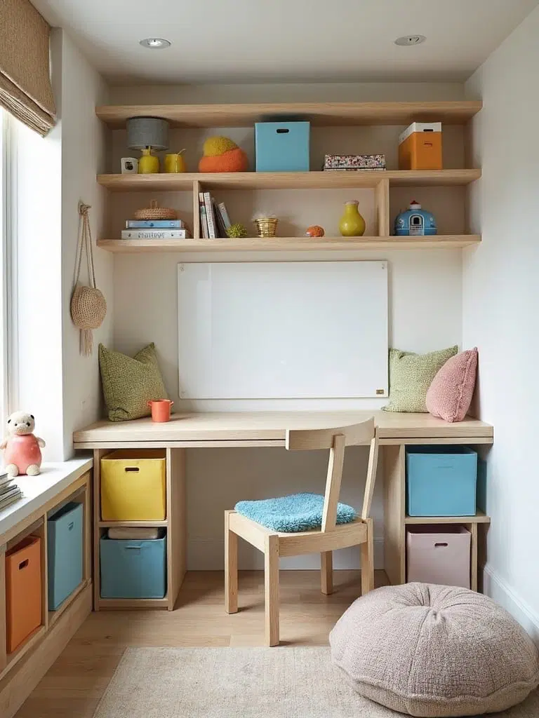 combined study and play area