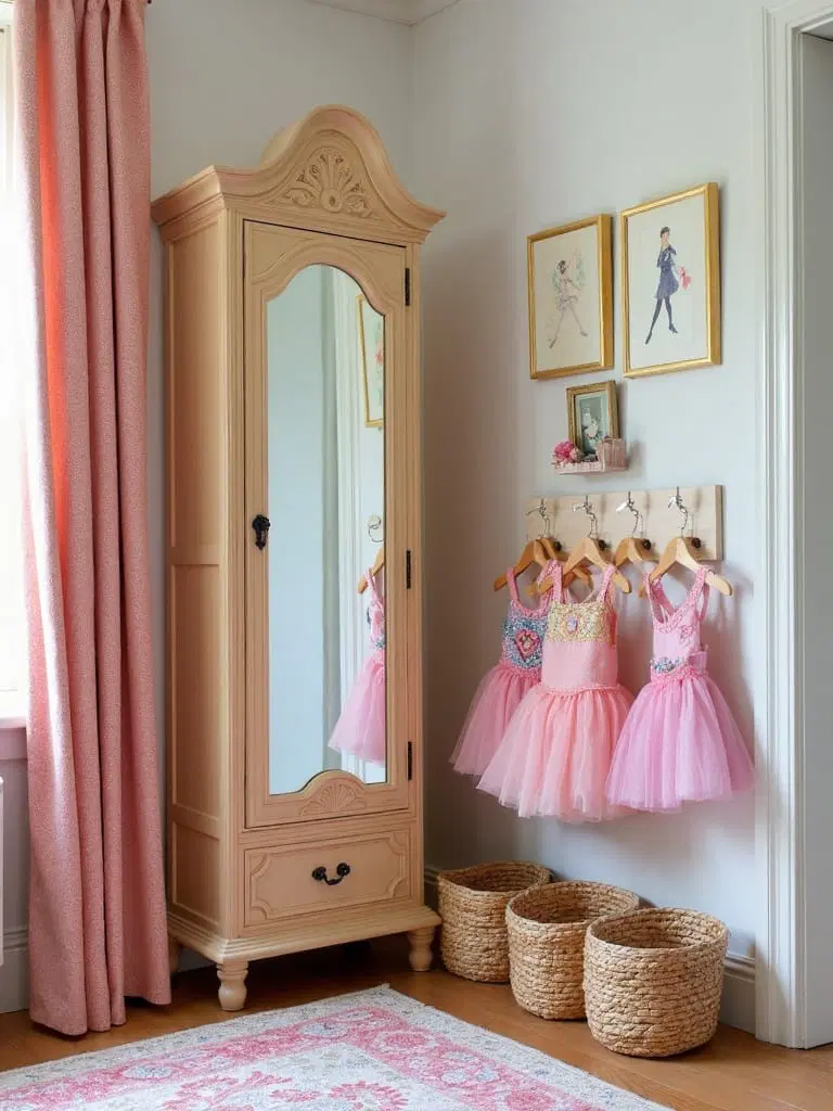 creative dress-up play area