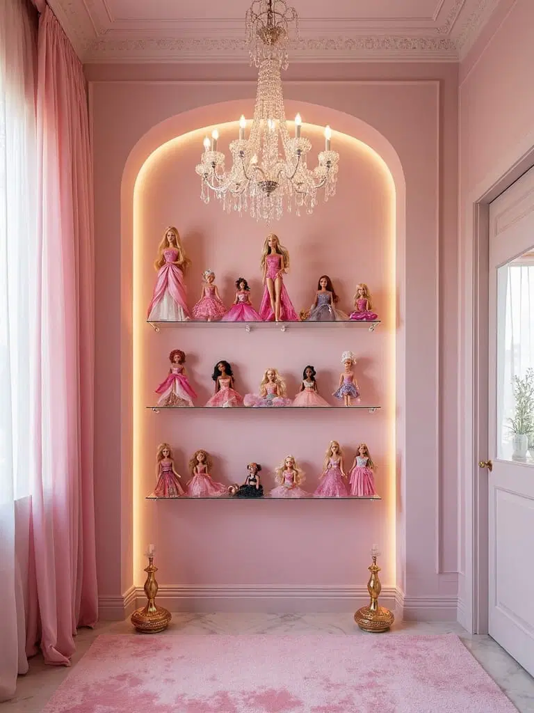 creative display ideas for Barbie collections