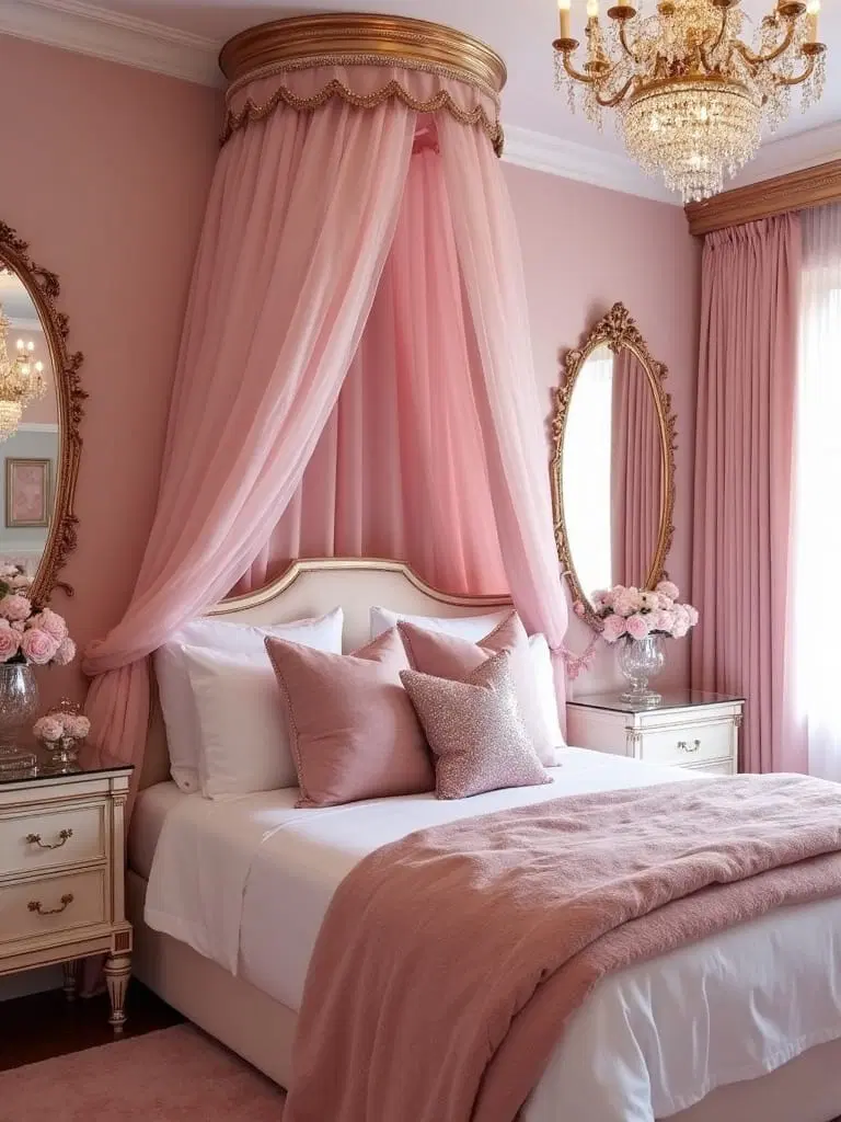 gold and sparkling decorative touches