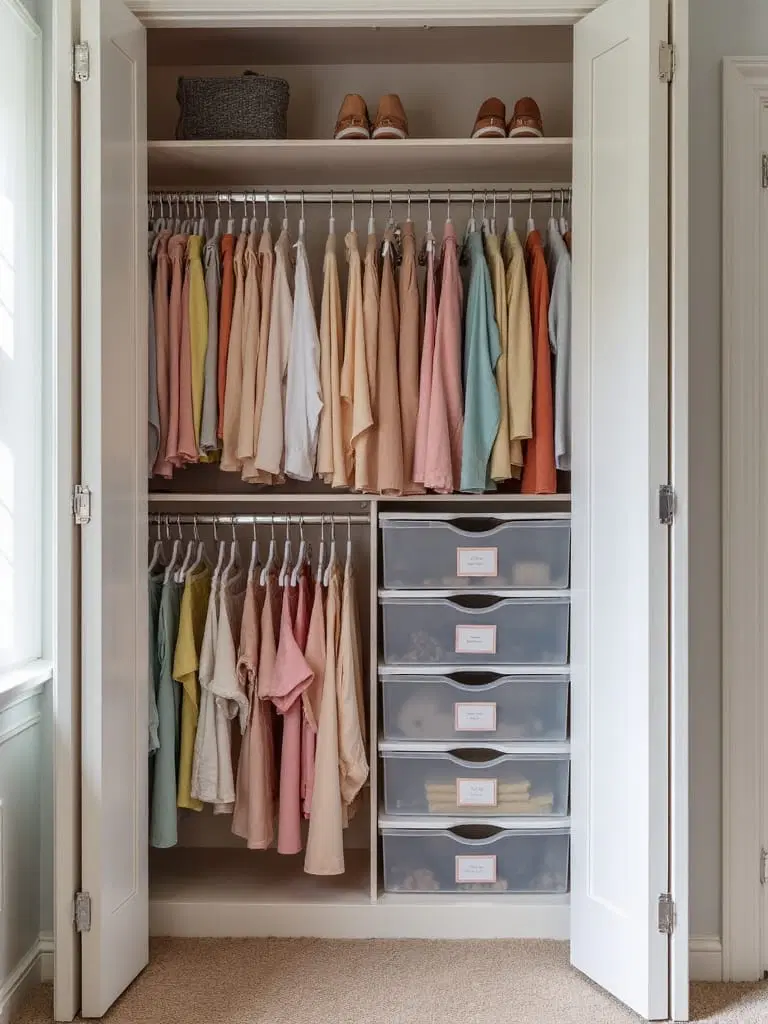 color code your closet