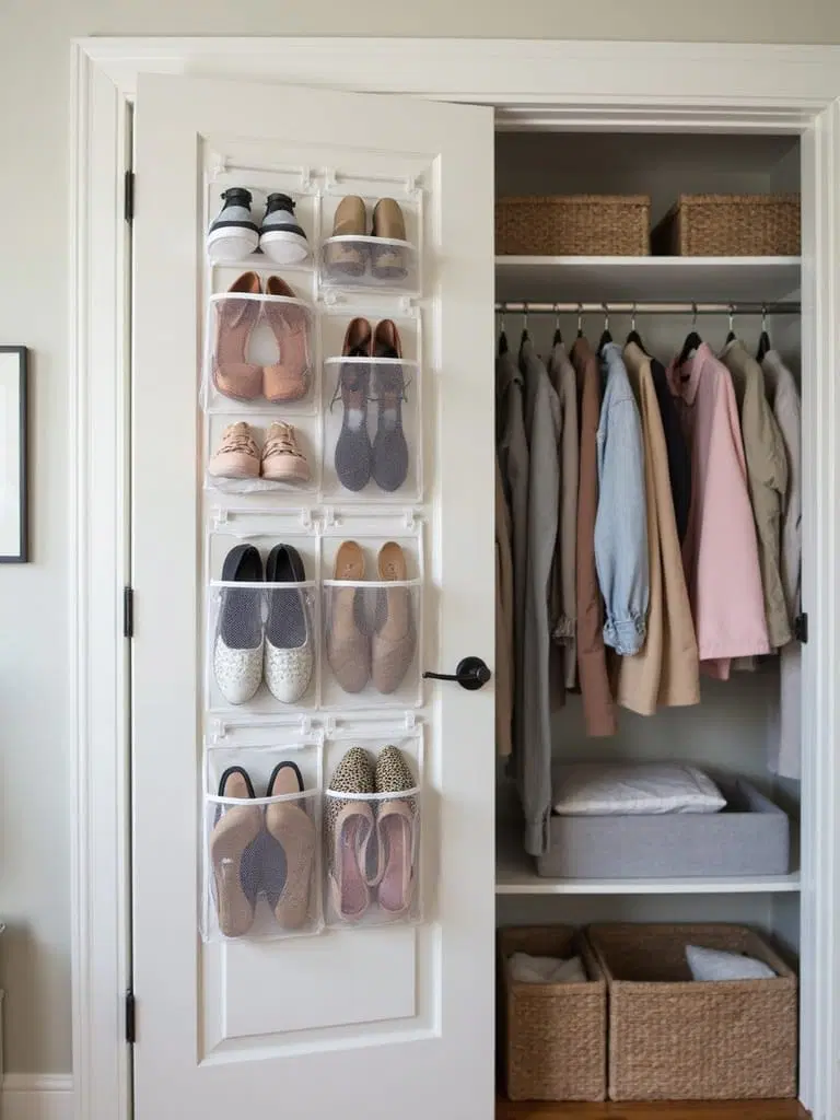 optimize closet doors for storage