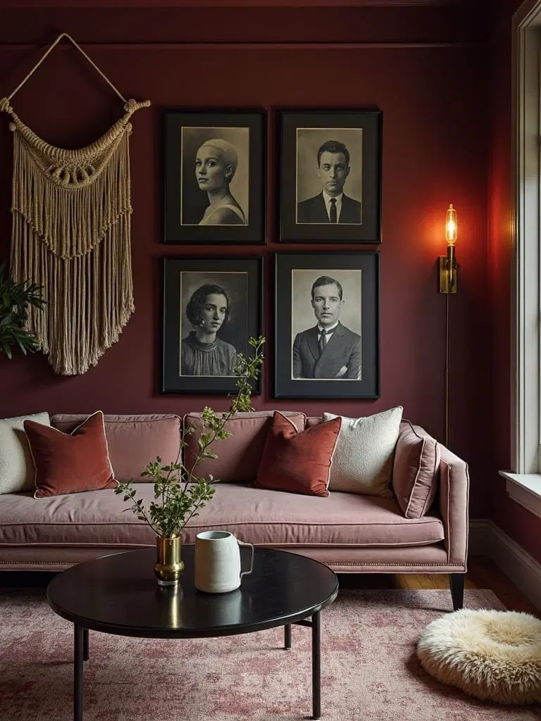 stylish dark framed art