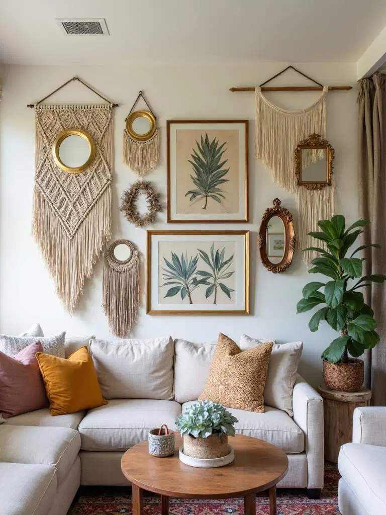 boho chic statement wall art