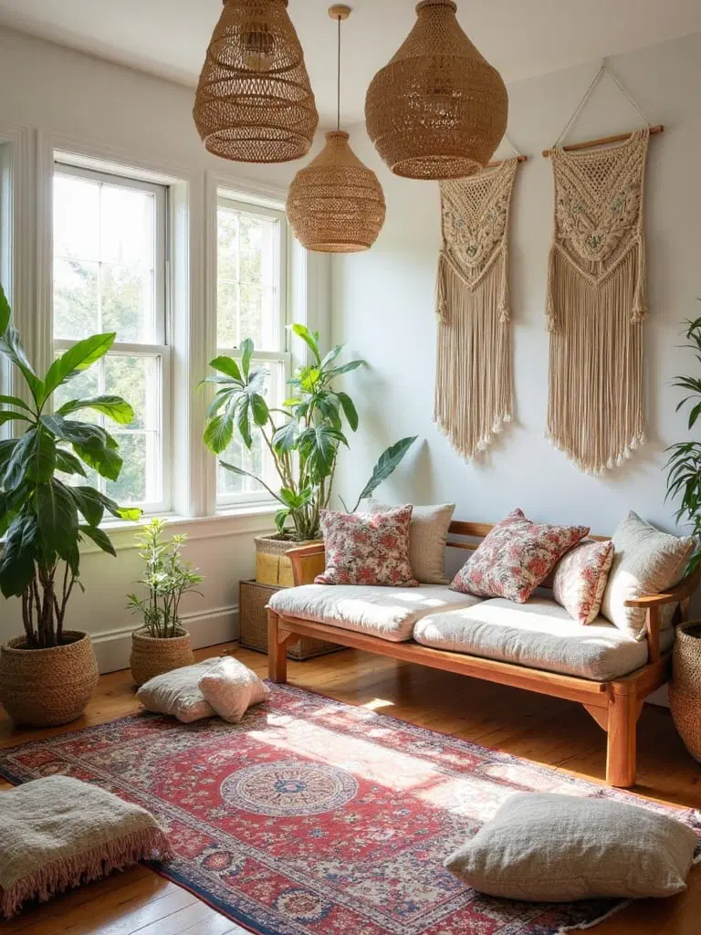 macramé and woven wall decor