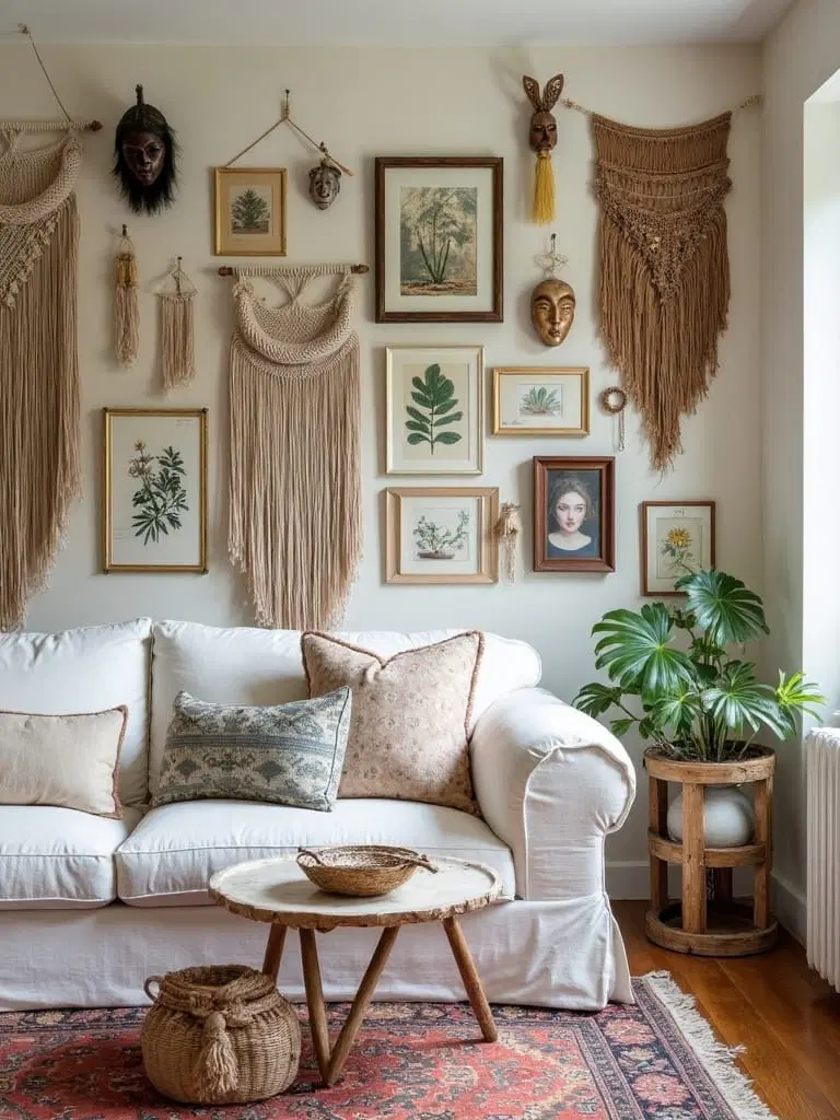 vibrant wall gallery