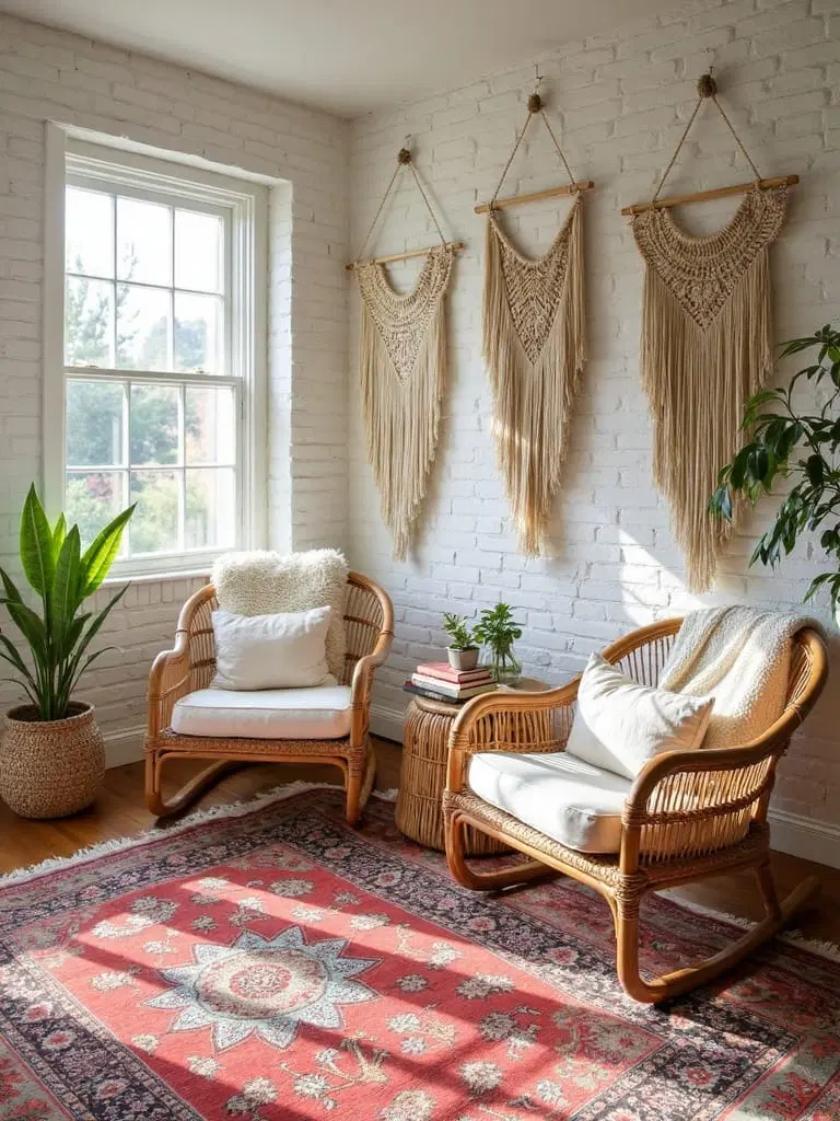 rich textural play in boho style