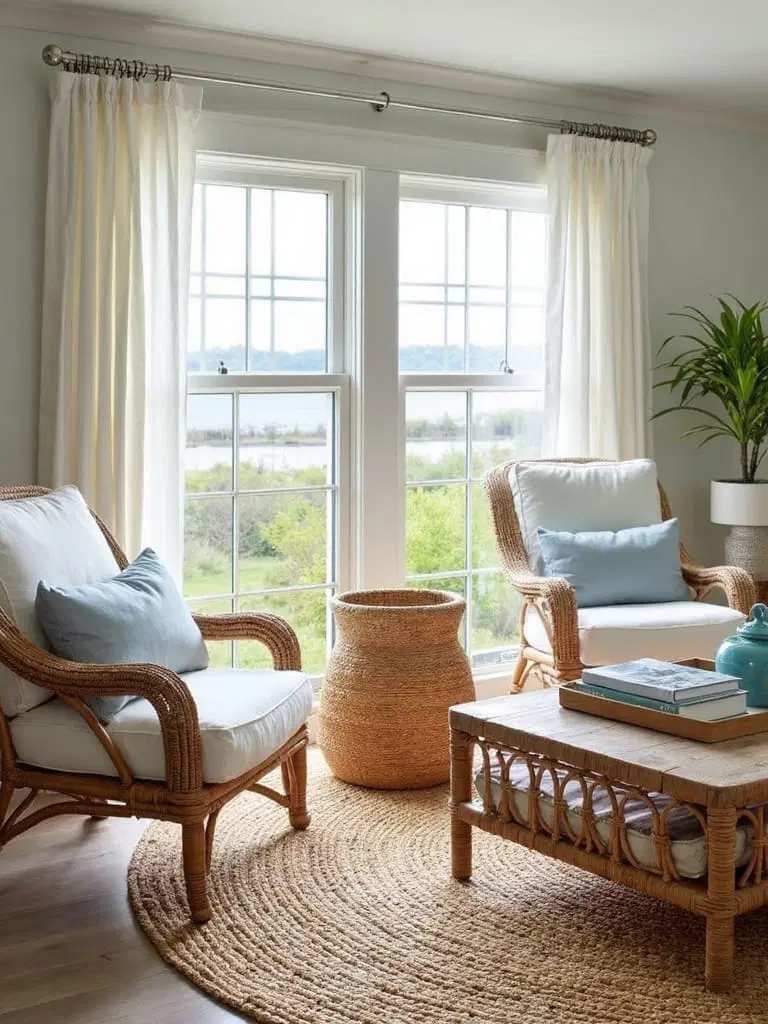 textured decorative woven items