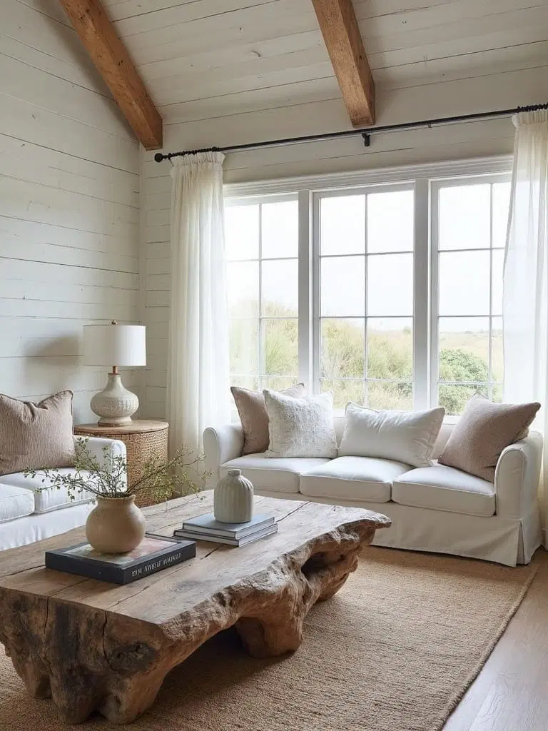 rustic natural wood features